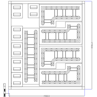 Molde modificado para requisitos particulares de la aleación de aluminio EPS para el ladrillo constructivo de la espuma