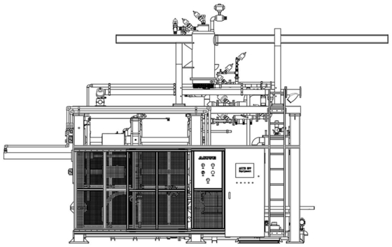 Máquina de moldeo de forma EPS de alto rendimiento 380V Embalaje automático