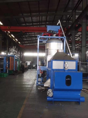 Automático azul / verde EPS EPU espumante Expansión previa máquina suela exterior de China con fluidzed cama seca