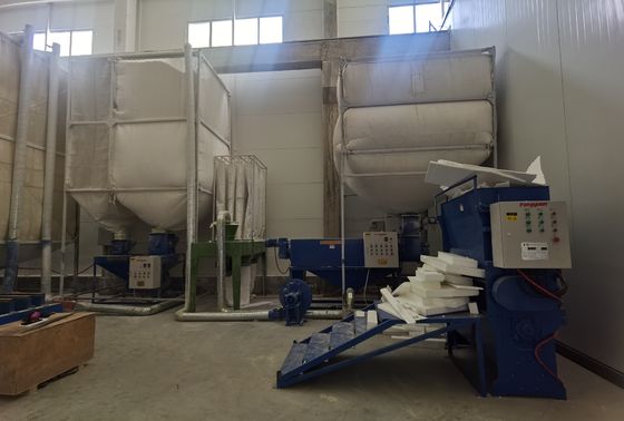 Máquina de reciclaje de desechos de EPS de tamaño 1840x680x1900mm