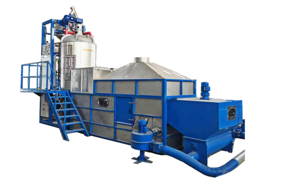 Máquina automática de preespumación por lotes de poliestireno