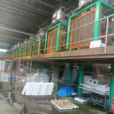 Máquina automática de moldeo de forma de EPS bandeja línea de producción de EPS para la fabricación de caja de hielo vegetal