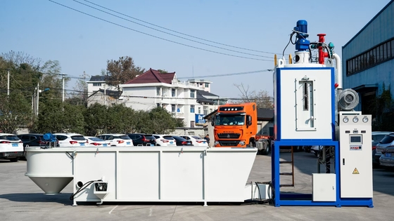 Máquina automática de preespumación por lotes de materias primas EPS de alta precisión